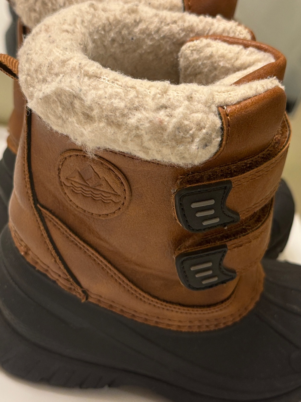 Joe Fresh Brown Kids Winter Boots with Cream Lining